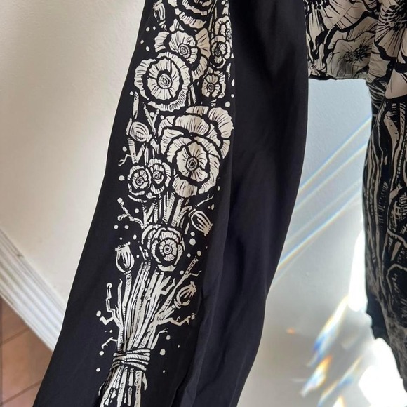 killstar weird talels mini dress size 3x long sleeve belt - Picture 4 of 5